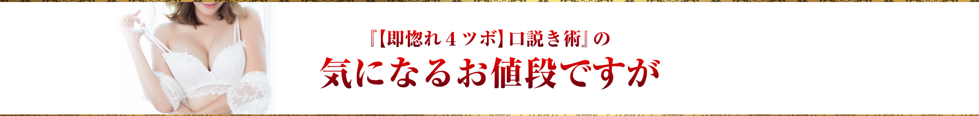 『【即惚れ４ツボ】口説き術』の気になるお値段ですが？